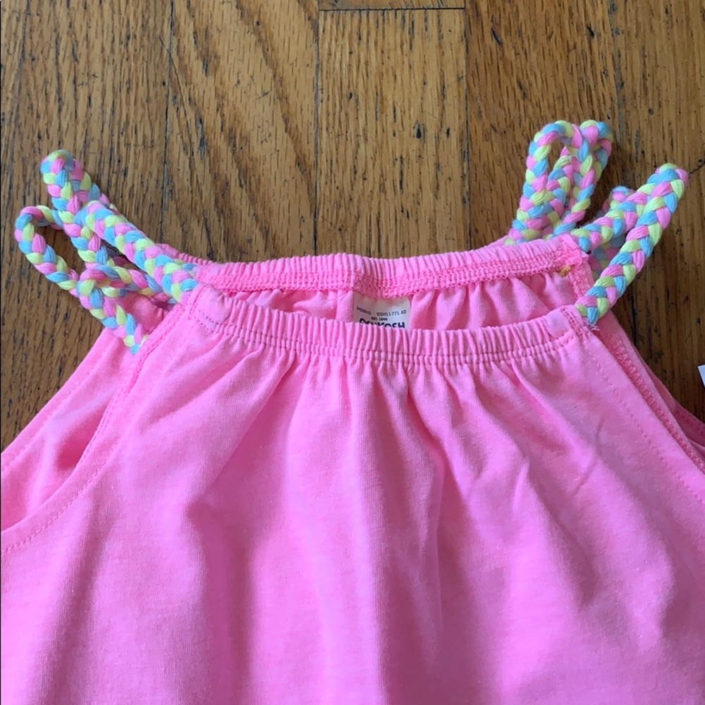 Osh kosh pink braided tank top - Picture 2 of 3